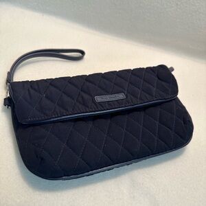 Vera Bradley Quilted Navy Blue Clutch